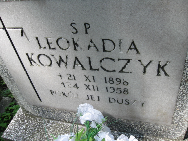 Leokadia Kowalczyk 1898 Kłodzko - Grobonet - Wyszukiwarka osób pochowanych