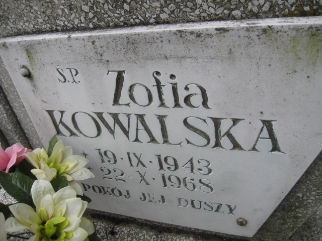 Zofia Kowalska 1943 Kłodzko - Grobonet - Wyszukiwarka osób pochowanych