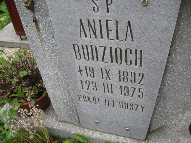 Aniela Budzioch 1892 Kłodzko - Grobonet - Wyszukiwarka osób pochowanych