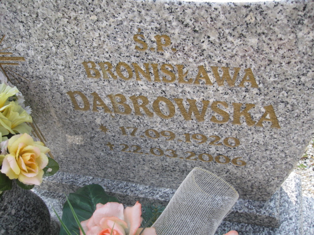 Bronisława Dąbrowska 1920 Kłodzko - Grobonet - Wyszukiwarka osób pochowanych